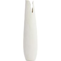 Vase haut MESA en céramique crème – 19x18,5x77,5 cm