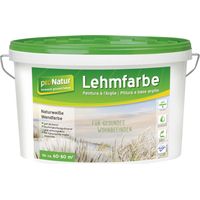 Pronatur Lehmfarbe Naturweiß 10 L weiß Wandfarbe