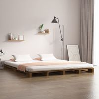 Letto a Pallet senza Materasso Ambra 120x200cm Legno Massello vidaXL