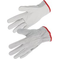 10 paires de gants paume fleur de bovin / dos croute, coloris naturel 50 FC PROSUR - Taille: 11