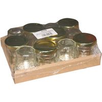 BJ - Pack 12 confituriers 44ml couvercle doré