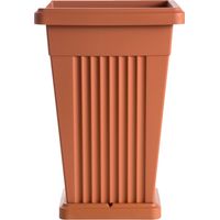 1PZ VASO 'PIRAMIDE' cm 40 x 40 x h 59 Lt. 50 terracotta