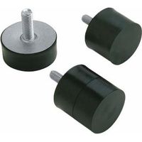 Amortisseur mâle en caoutchouc type D, Fi 60x30 mm, M12x37 mm, cylindrique 84272