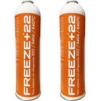 Pack 2 Refrigerante Orgánico 400g Sustituto R22 R404 R407C Equivale a 2kg Totales Alta Eficiencia y Ahorro Energético