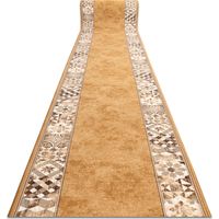 Alfombra de pasillo con refuerzo de goma MURCIA AZULEJOS DE LISBOA, Marco, antideslizante color cobre 100cm orange 100x700 cm