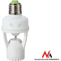 MACLEAN ENERGY MCE24 SUPPORT DE L'AMPOULE AVEC DÉTECTEUR DE MOUVEMENT DÉTECTION DE SÉCURITÉ E27 60W CAPTEUR DE MOUVEMENTS