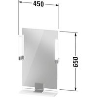 DURAVIT SV74200BD550000 Miroir Sivida 450x650x36, LED, gradateur
