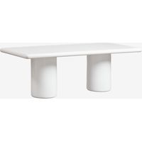 Table de jardin rectangulaire 220x100 cm en ciment Namara SKLUM