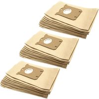 vhbw 30x Sacs compatible avec Electrolux E 202, E 203, E 201 B, E 205, E 206, E 203 B, E 204, E 200 B, E 201, E 18 /, E 200 - marron