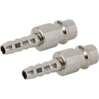 Silverline – Raccord pour compresseur 237782 – Coupleurs euro – Lot de 2 – Filetage 8mm – Longueur 40mm – Pression 10 bars