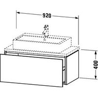 Duravit LC580305555 LC KWTU WH Cp 920x477x400 Az 1 Face :