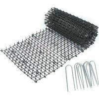 Vtizikl Anti-Chat Avec Pointes, Chien Chat Scat Mat Canapé Meubles Protection Cat Scat Spike Mat Cat Repellent Mat Tapis 4M noir