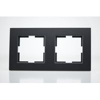 PLAQUE DE FINITION DOUBLE PLASTIQUE NOIR PANASONIC 92180652M