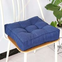 Crediri Thick Seat Cushions, Soft Dining Chair Cushions, Chair Cushions for Indoor and Outdoor Use, for Garden, Home Office (45 x 45 cm, Blue)