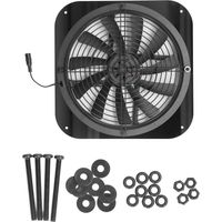 GARRYFIZH Professionnel 9.8in Solar Exhaust Fan High Pressure Round Ventilation Vent for Small Chicken Houses Greenhouses Sheds – Haute résistance, bricolage, atelier, construction, installation