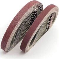 Nastro abrasivo 13x457mm. 5 tipi di grana mista (6(40/80/120/180/320). Set di nastri abrasivi, per levigatrici a nastro Black & Decker Powerfeile (30 pezzi)