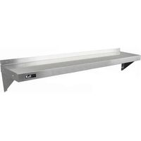 KuKoo - 2 Estantes de Pared 150cm x 30cm de Acero Inoxidable para Café, Bar y Restaurante Estante Cocina Organizador Estante Metalico Cocina Pared Kitchen Wall Shelves con 2 Paños Microfibra GRATIS