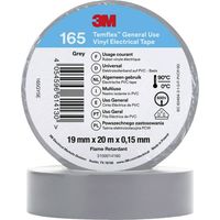 3M 165GY5E Ruban isolant gris (L x l) 20 m x 19 mm 1 pc(s)