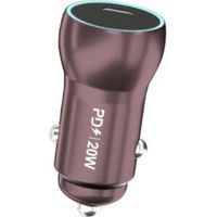 BUNTHAUS Chargeur pour électroportatif Chargeur de voiture Type-C Chargeur de voiture PD Chargeur de voiture pour téléphone portable (Marron)