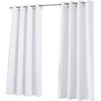 2 tende per la casa moderne semplici in tinta unita in tessuto oscurante protezione solare impermeabile per esterni anti UV Bianco 132 cm 241 cm