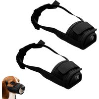 2 PCS Dog Muzzle for Small Dog, Muzzle for Medium Dogs, Soft Muzzles for Dogs, for Biting Chewing Grooming That Allows Panting Drinking, Suitable for Small to Medium-Sized