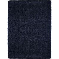 Tapis Shaggy Uni Poils Longs Tapis Salon Chambre Couloir (Bleu - 200x290cm)