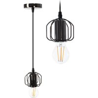 DECKENLAMPE LOFT BLACK SHINE APP595-1CP