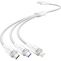 USB 2.0 A auf 3-in-1 6A Vention ctrwg Kabel 1,5 m (Weiß)