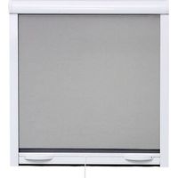 Moustiquaire de fenêtre L125 x H145 cm en aluminium laqué blanc – Toile en fibre de verre enduite PVC – Recoupable en largeur et hauteur – Stor Insect