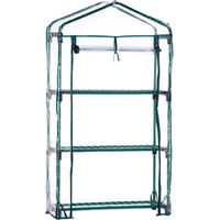 Serre de jardin natcare 3 shelves greenhouse 126x69 cm