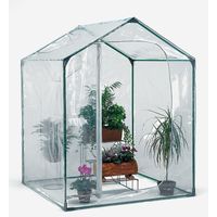 Balkongewächshaus für Pflanzen und Blumen 153x153xh210cm PVC Stahl Mimosa M