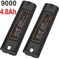 2Pcs 9,6 V 4800 mAh Ni-MH Ersatzbatterie für Makita 191681-2 632007-4 9000 9001 9002 9033 9034 9600 4190D 6012HD 6092D ML900 8400D 8402V D 903D 903DW DA390D DA390DW