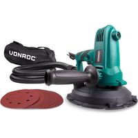 Vonroc – Ponceuse murale 750W – Vitesse 1500-2700 tr/min – Diamètre 180mm – Aspiration intégrée – Pour murs et plafonds