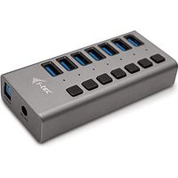 i-tec U3CHARGEHUB7 chargeur d'appareils mobiles Universel Gris Secteur Charge rapide Intérieure