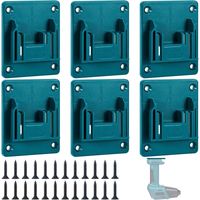 Supports de Batterie pour Makita 18 V Porte-Outils de Batterie pour BL1860 BL1850 BL1840 BL1830 avec 10 Vis 6 Pièce