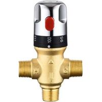 Verstellbare thermostatische Badarmatur, Messing-Wassermischer, Warm-/Kaltwasser-Mischventil