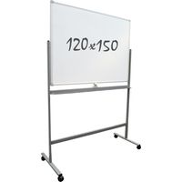 Tableau blanc Mobile - Double-face - Magnétique - 120x150 cm