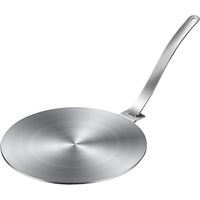 Plaque de diffusion de chaleur en métal, plaque à induction ronde, plaque adaptatrice pour cuisinière à induction-22.7X20X0.34CM-Silver