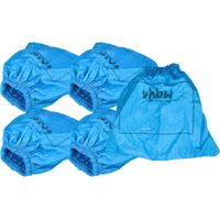 vhbw 5x Filtre textiles compatible avec Rowenta Collecto RB 700, RB 720, RB 70 aspirateur sec et humide - Sac filtrant, lavable bleu