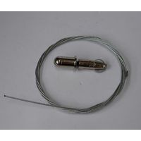 Kit de suspension réglable câble 2 mètres + accessoires pour rail monophasé ABI