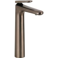 Mitigeur monocommande de lavabo haut de gamme en PVD Platine Satiné avec vidage clic-clac Paini Stone 95P7211LLSR PVD Satin Platinum