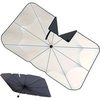 Parasole per parabrezza auto, protezione pieghevole 140 x 80 cm, parasole a ombrello per parabrezza auto, protezione dal calore per interni, camion, SUV, monovolume, finestrini, viaggi