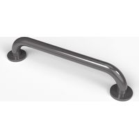 Nymas NymaPRO Round Flange Steel Grab Rail 450mm Length - Grey