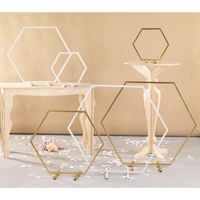 Vimin Box Struttura Esagon da Tavola D 40 Cm Bianco