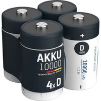 ANSMANN Akku Mono D 9300 mAh 1,2V NiMh, 4 Stück