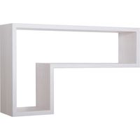 Dekorativer wandregal mod. Lettera farbe eiche imperial
