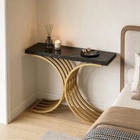 Table console d'entrée au design élégant, table console étroite, table console de salon