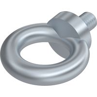 10 pièces de boulons à œil de levage DIN 580 D20mm qualité C15E zinc standard de 5 µm