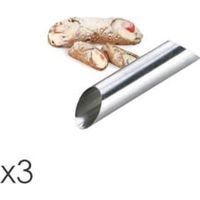 Set mit 3 Cannoli-Formen der Delicia-Linie aus Edelstahl – Tescoma