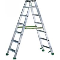 FACAL - Échelle Double Aluminium Marches Plates Dupla - Hauteur de 1m à 3m - 2x10 marches